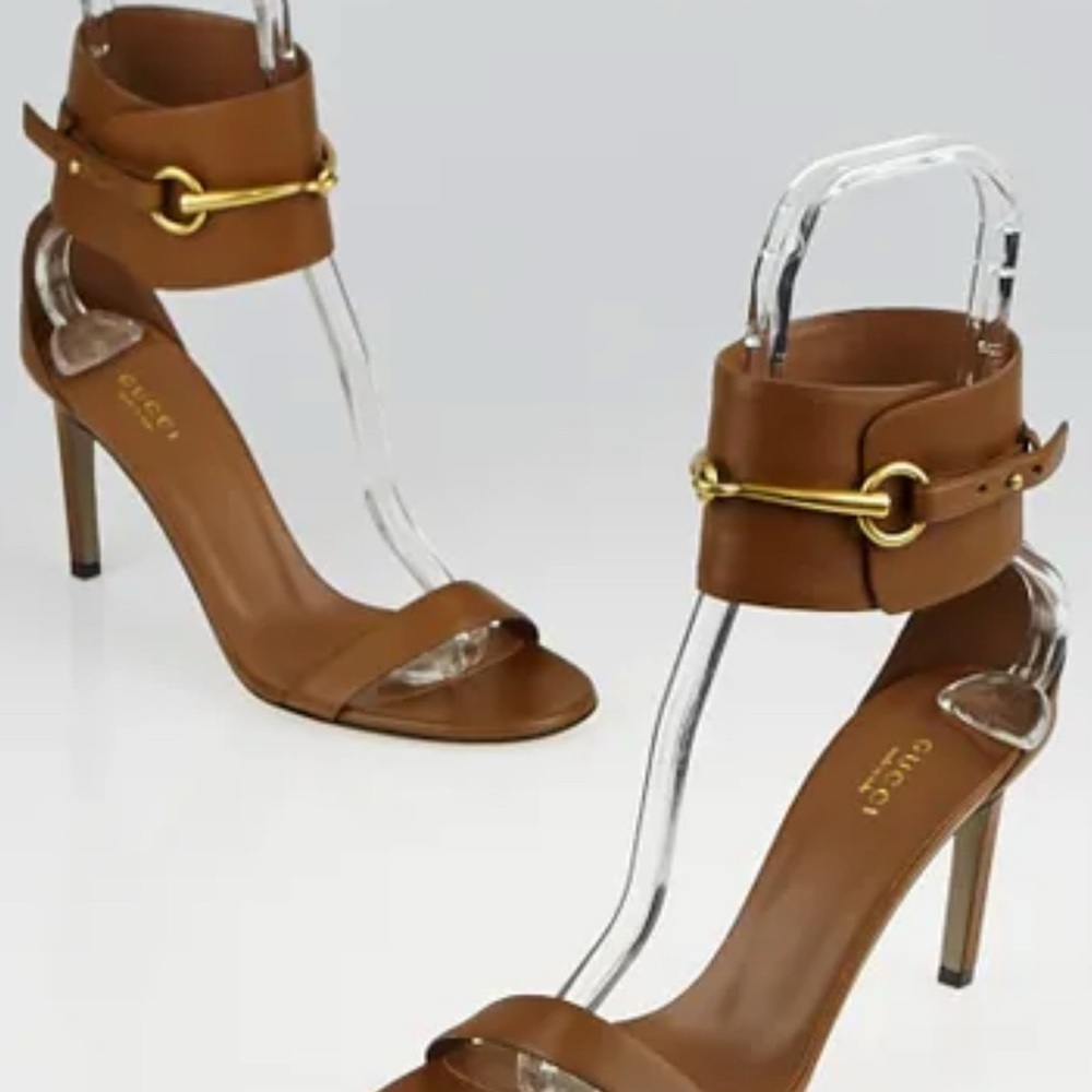 Gucci Ursula Horsebit Ankle Strap Sandals- Size 40